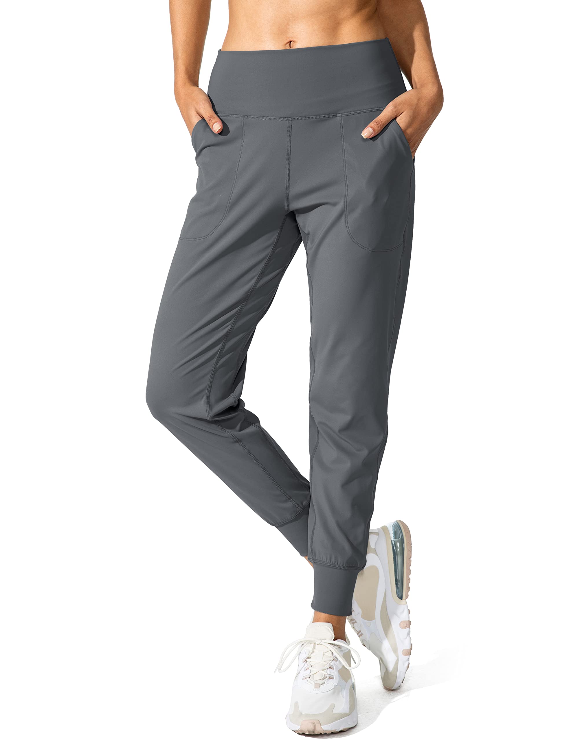 G Gradual Women's Joggers High Waisted Yoga Pants with Pockets Loose Leggings fo