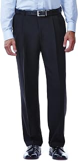 Haggar E-CLO Men's Repreve Stria Flat Front Trousers