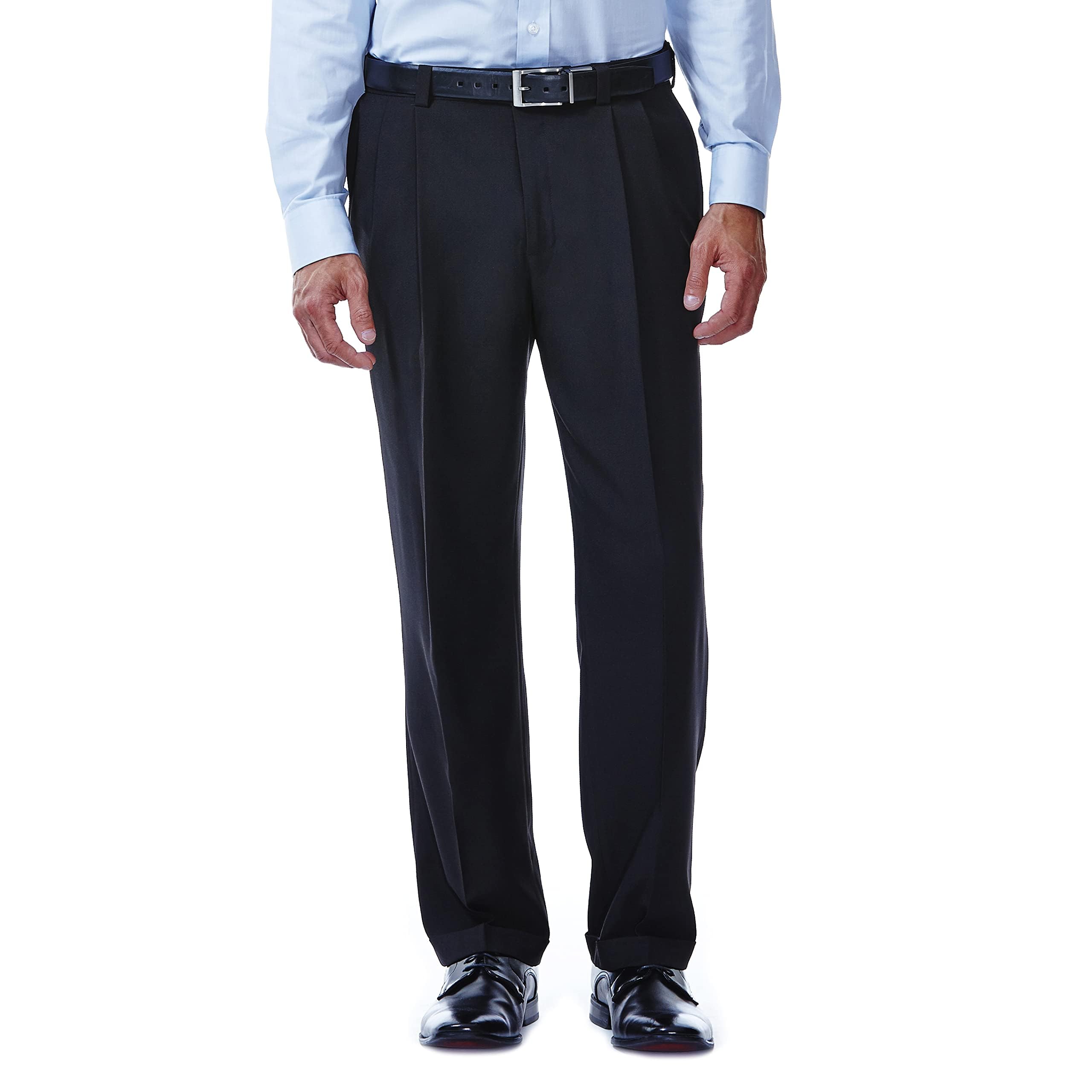 Haggar E-CLO Men's Repreve Stria Flat Front Trousers
