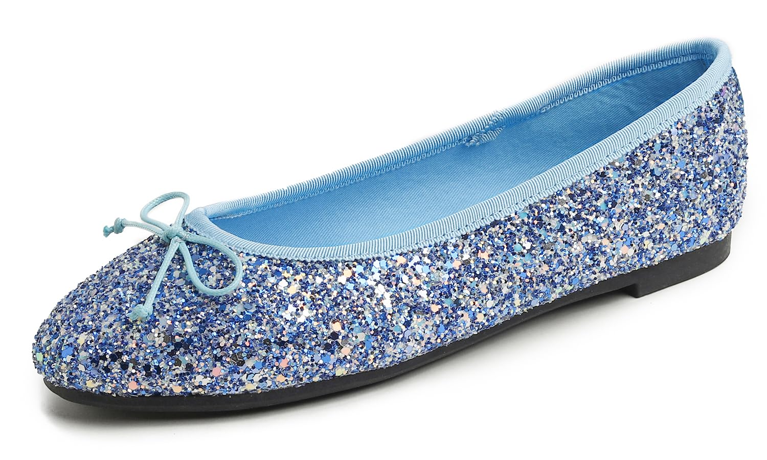 Feversole Women's Macaroon Glitter Colorful,Cojín de Espuma con Memoria Colorida