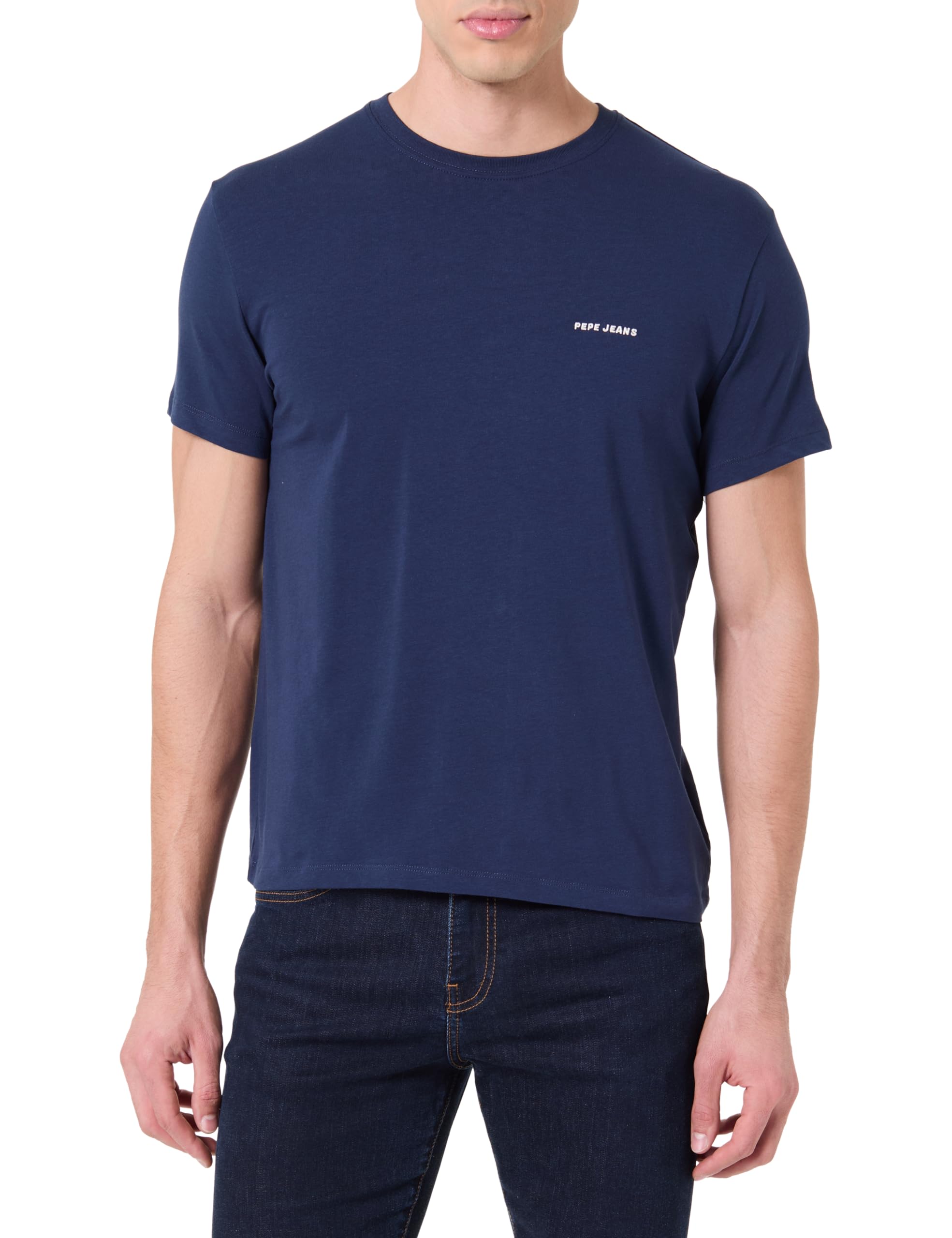 Pepe Jeans Men's M Basic Logo Stretch T-Shirt (Pack of 1)