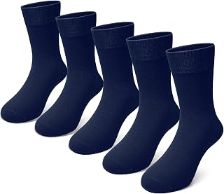 PUTUO Baby Socks for Girls: Soft Bamboo Viscose Socks – Breathable and Seamless Socks for Girls 2-14 Years 5 Pairs