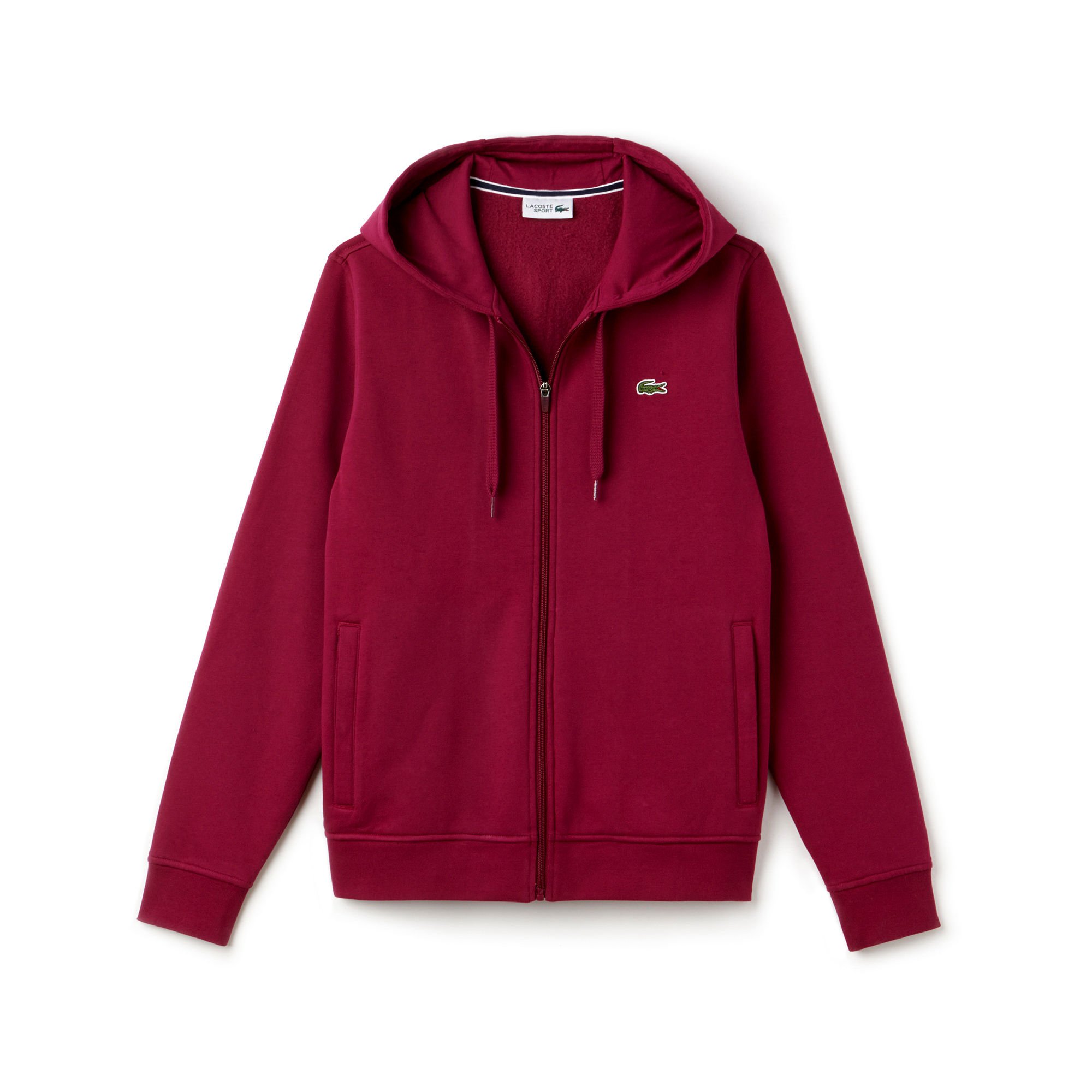 Lacoste Men's Sport Long Sleeve Fleece Full Zip Hoodie Sweatshirt