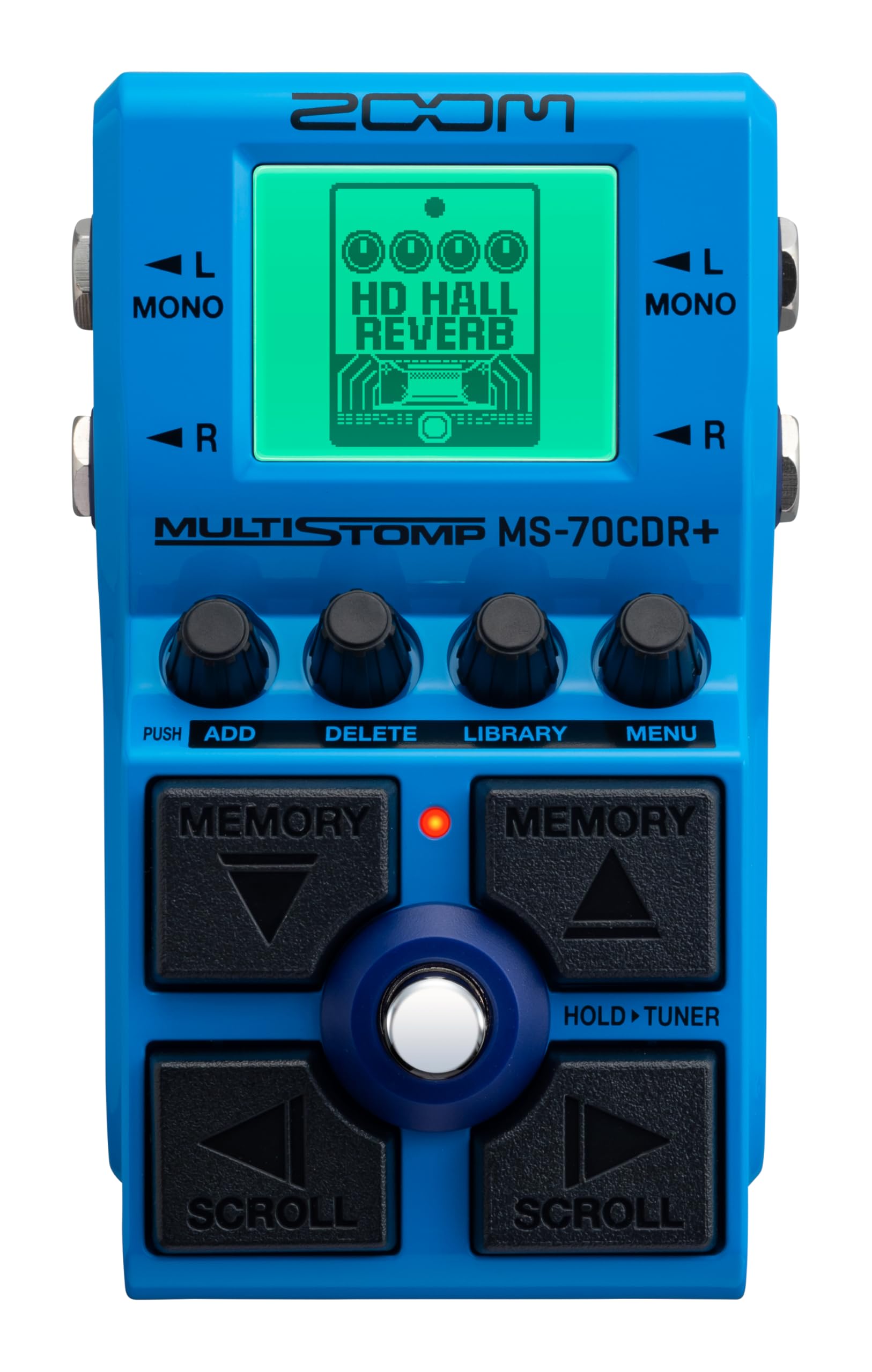 Zoom MS-70CDR+ MultiStomp guitar multi-effects pedal for reverb and modulation |
