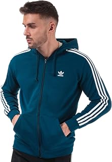 adidas Men's Essential Three Stripes French Terry Fullzip Hoodie
