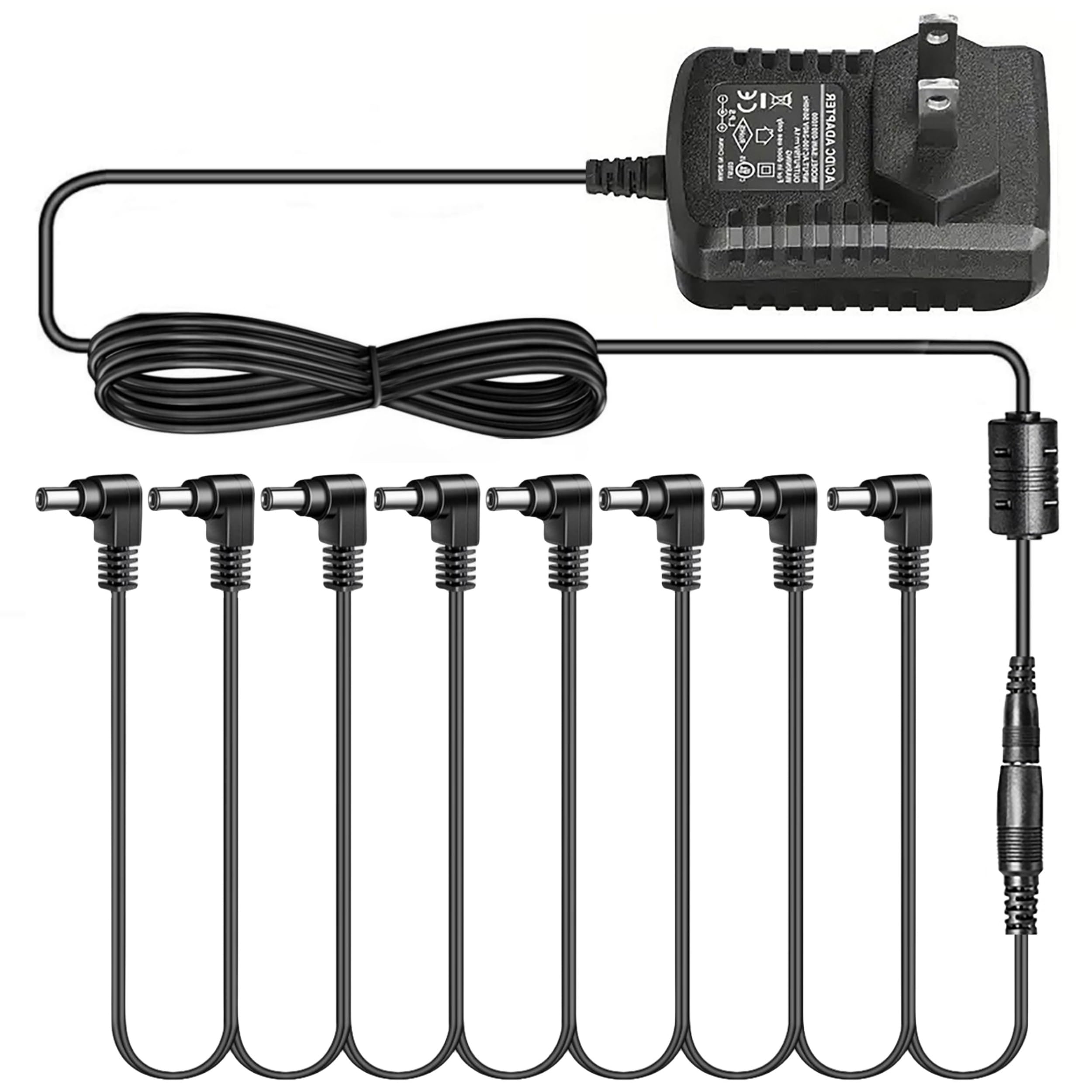 Pigtone Guitar Pedal Power Supply DC 9V 1A (10mA -1000mA) Center Negative | Exte