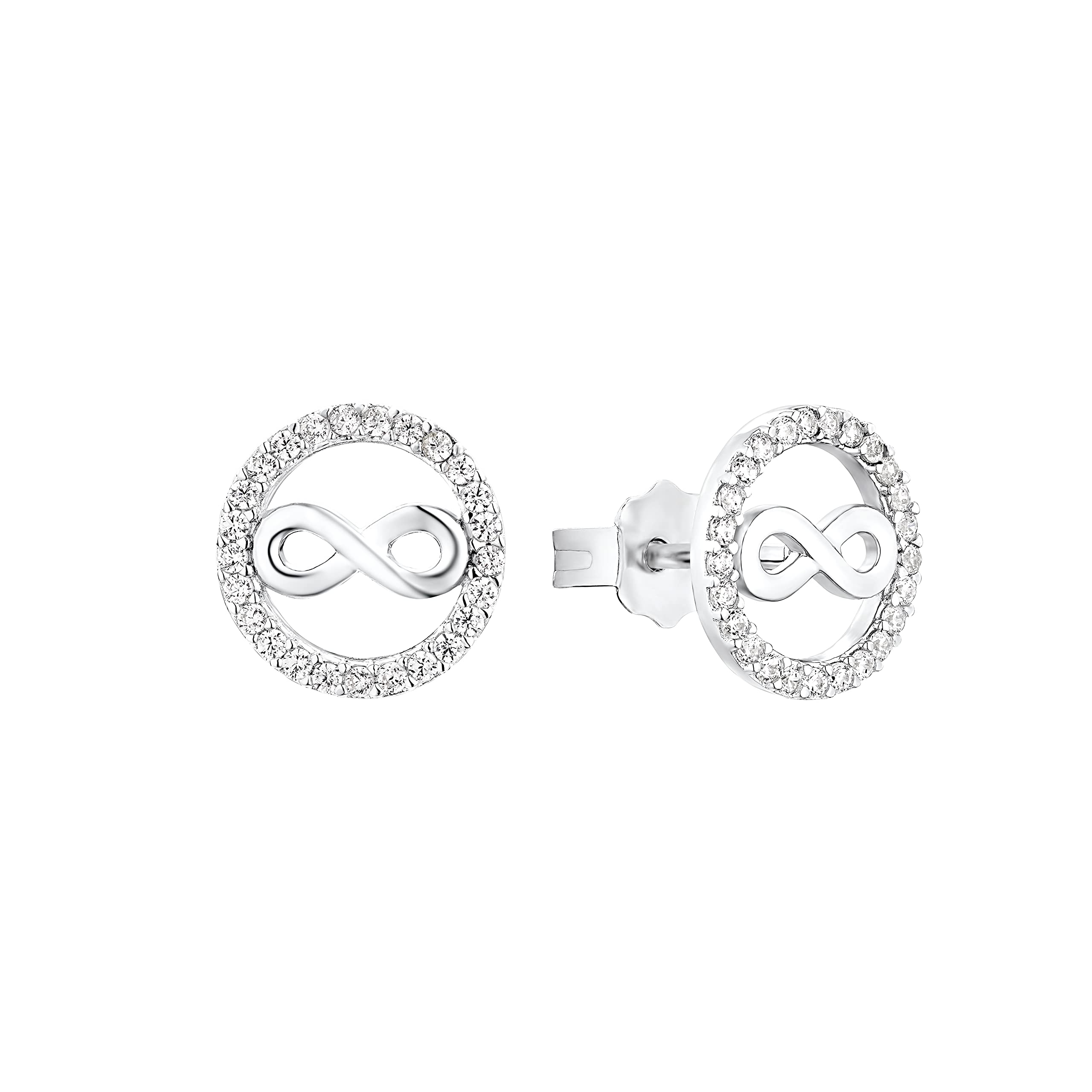 s.Oliver Damen Schmuck – Ohrstecker & Klappcreole aus 925er Silber mit verschied