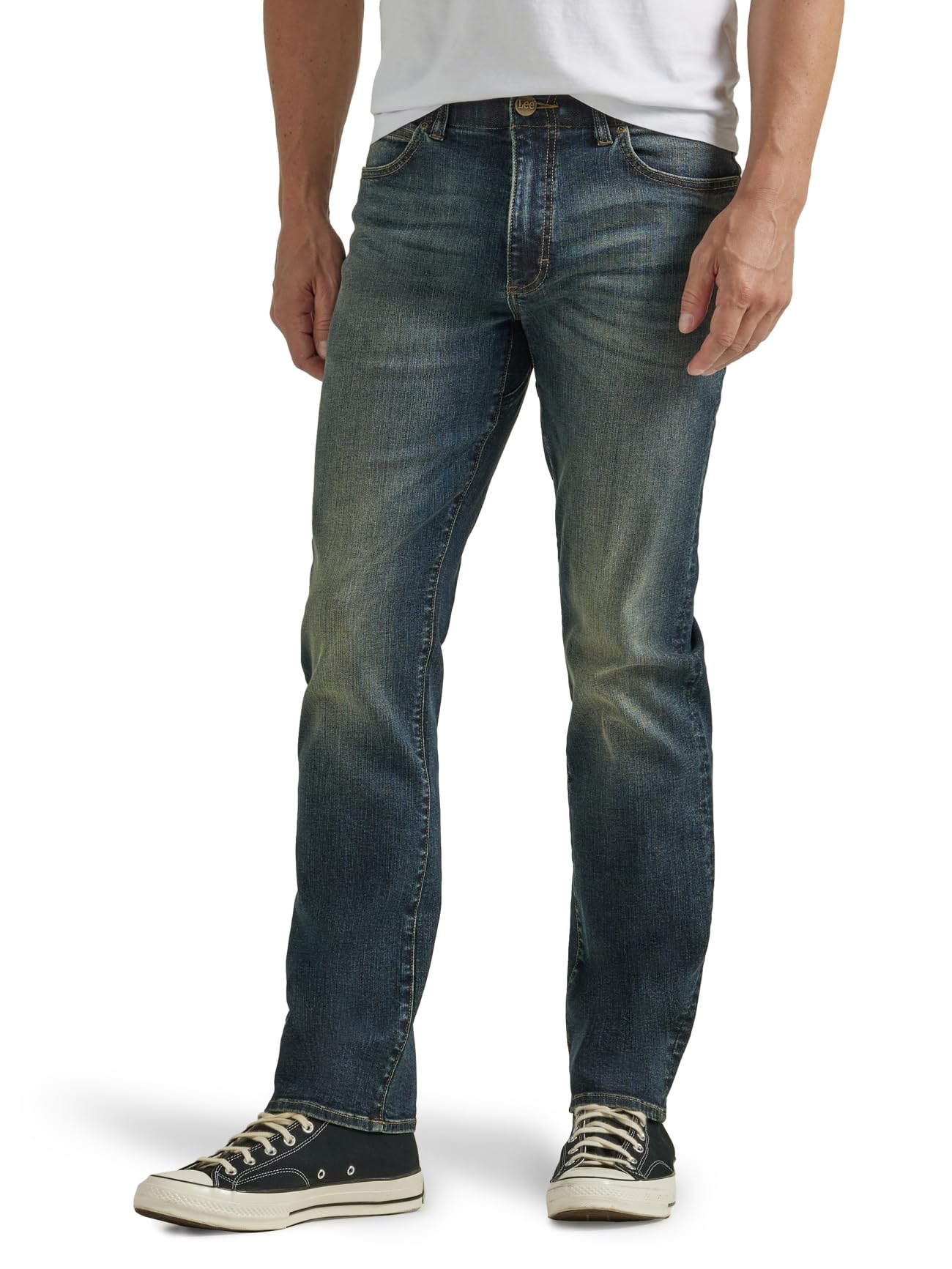 Lee Extreme Motion Men's Regular Fit Straight Leg Jeans