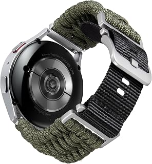 BINLUN Braided Paracord Nylon Watch Strap 18 mm 20 mm 22 mm Fabric Sport Replacement Bands for Smartwatches Compatible with Samsung Galaxy/Ideal for Garmin/Suitable for Huawei