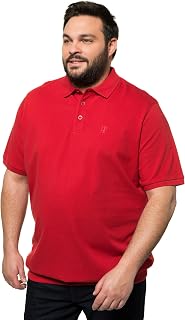 JP 1880 Men's Plus Size L-8XL Basic Collection Short Sleeve Pique Polo Shirt Comfort Fit 712617