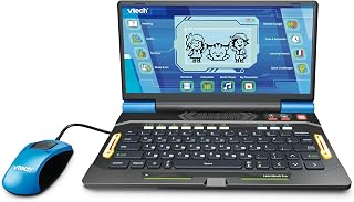Vtech LearnBook Pro, English | Laptop with 82 levelled games covering reading, maths and science, plus QWERTY keyboard and light-up keys. Ages 5+