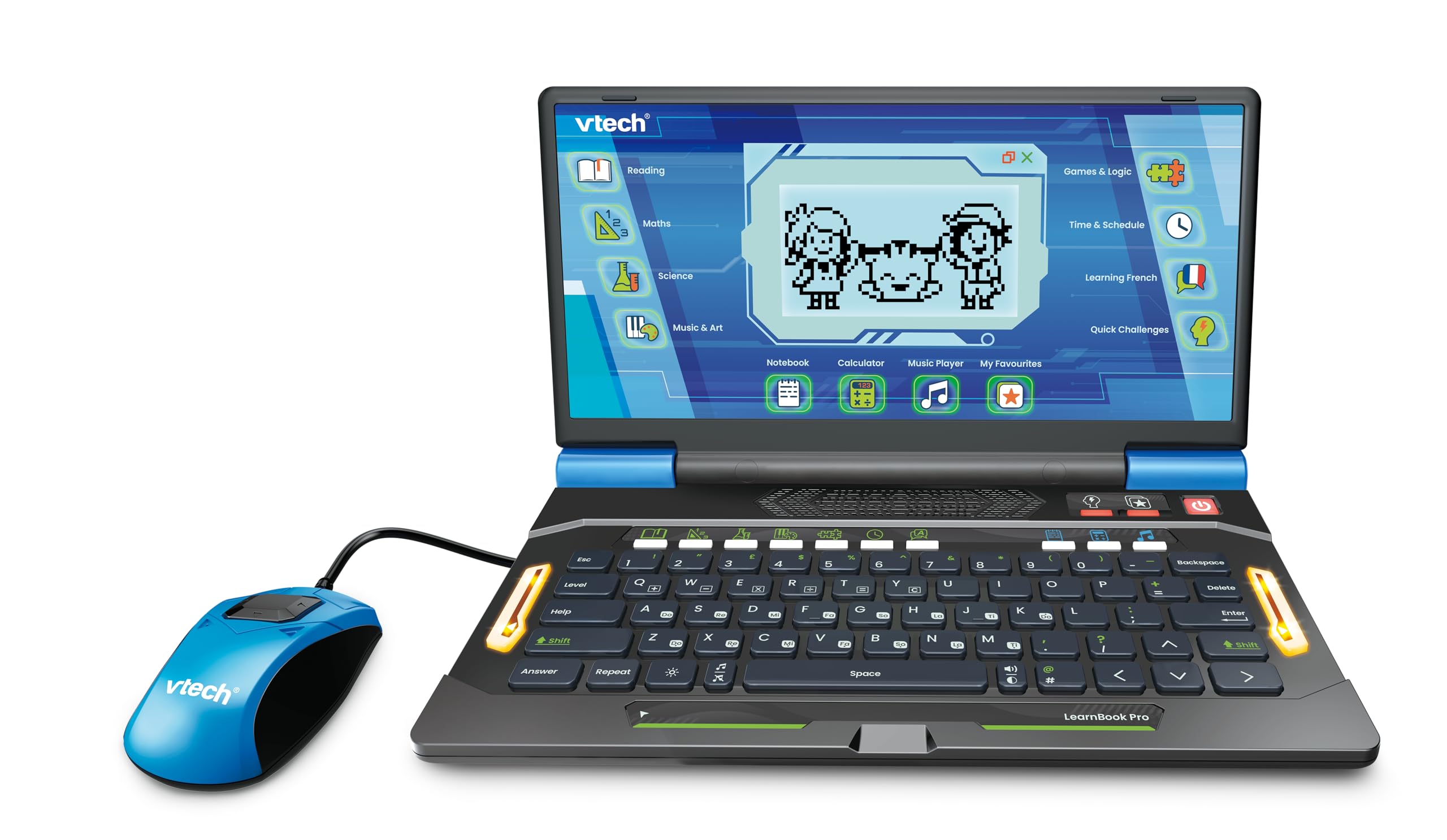 Vtech LearnBook Pro, English | Laptop with 82 levelled games covering reading, m