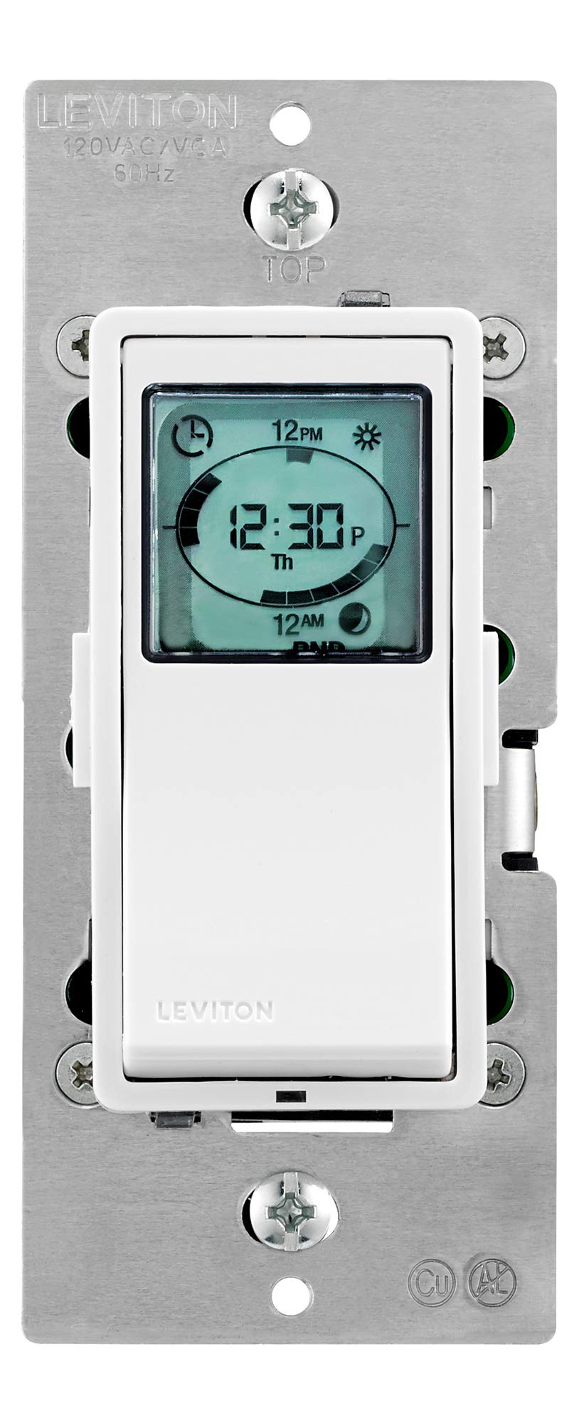 Leviton Decora Programmable and Astronomical Timer Switch for Lights and Motor L