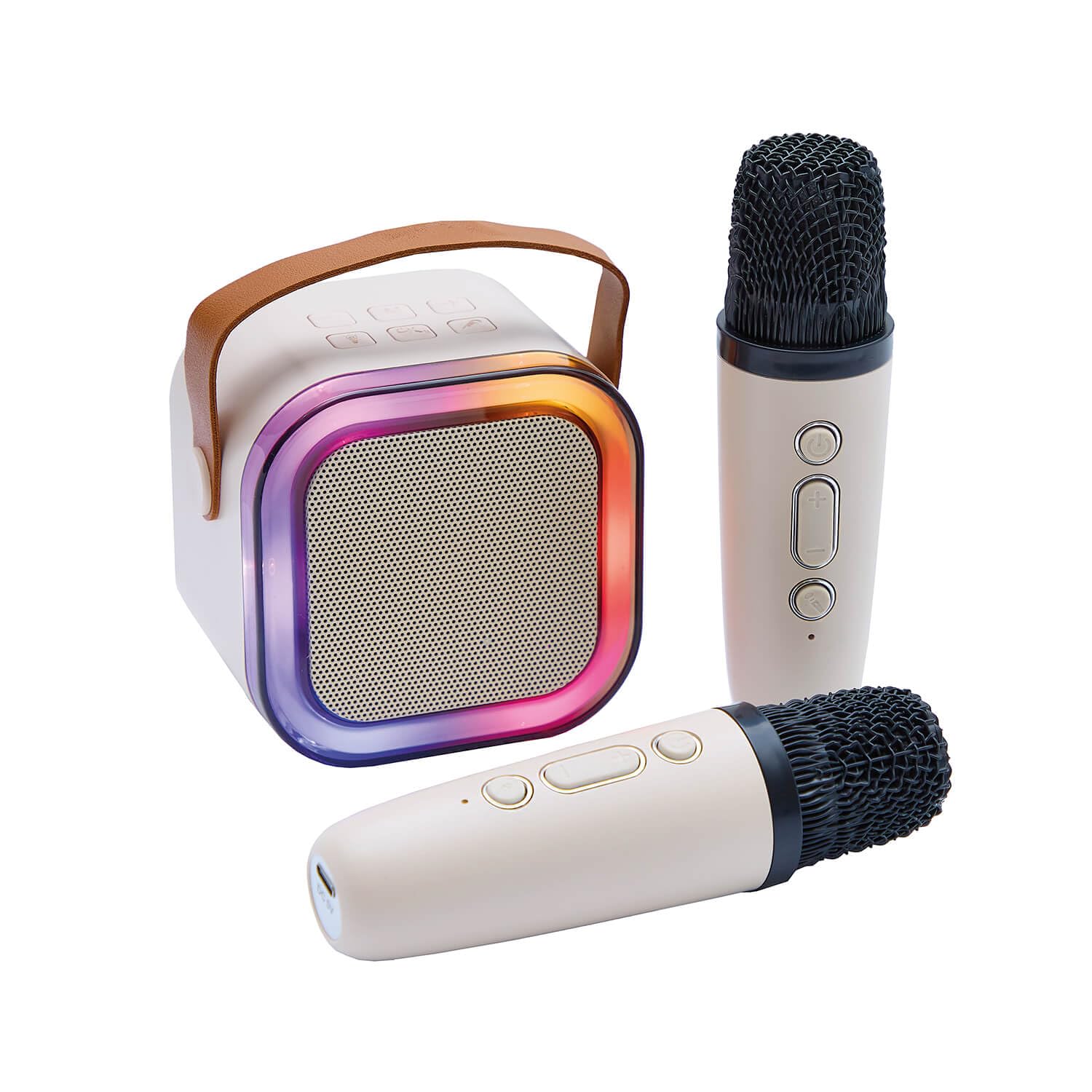 Coopers of Stortford - Bluetooth Karaoke Machine with 2 Microphones - Colour-Cha