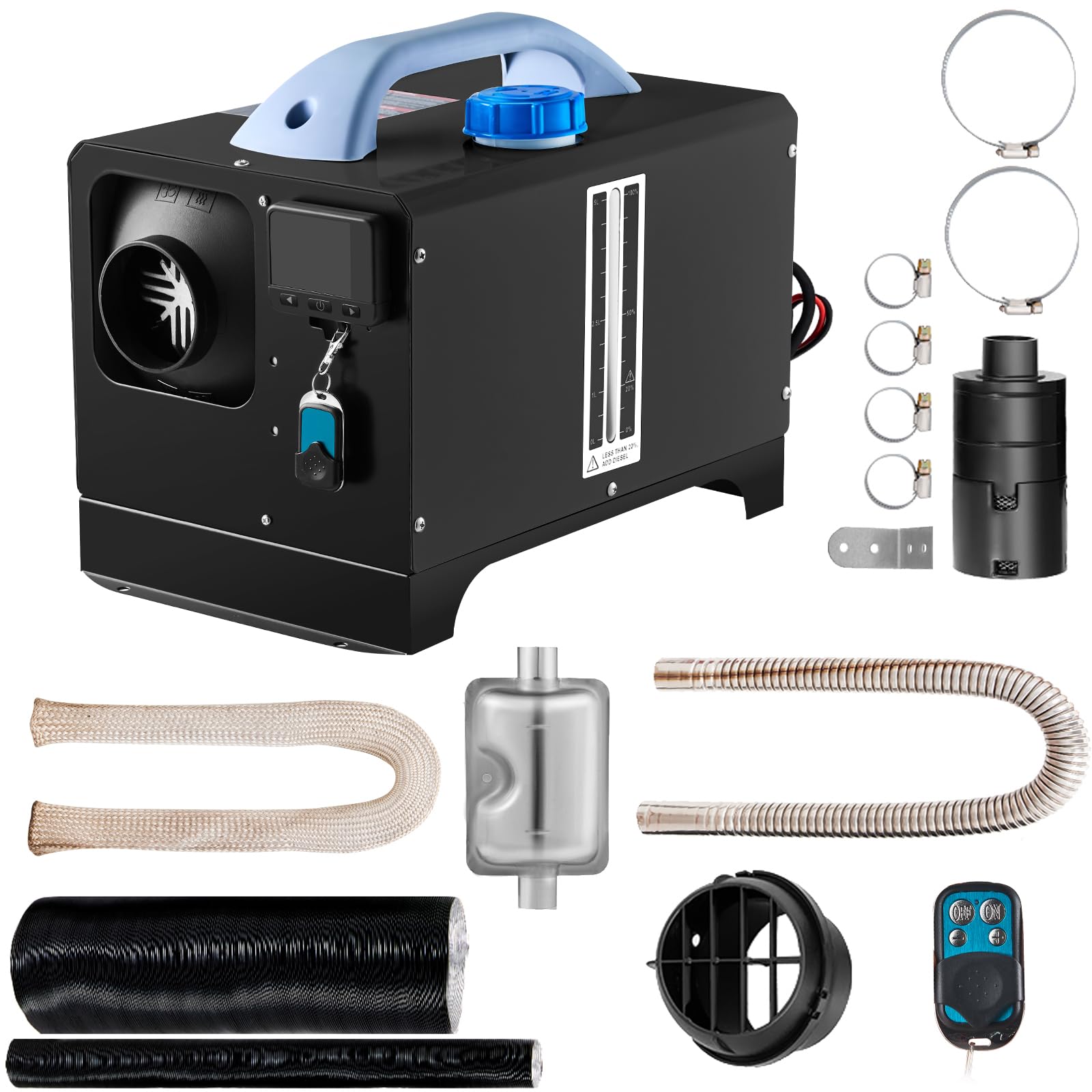 VEVOR Diesel Air Heater, 8KW Parking Heater, All in One 12V Truck Heater, One Ou