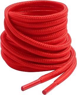 VSUDO Round Shoe Laces, Diameter 4 mm for Work Shoes, Shoelaces for Hiking/Safety/Trekking Shoes for Women or Men