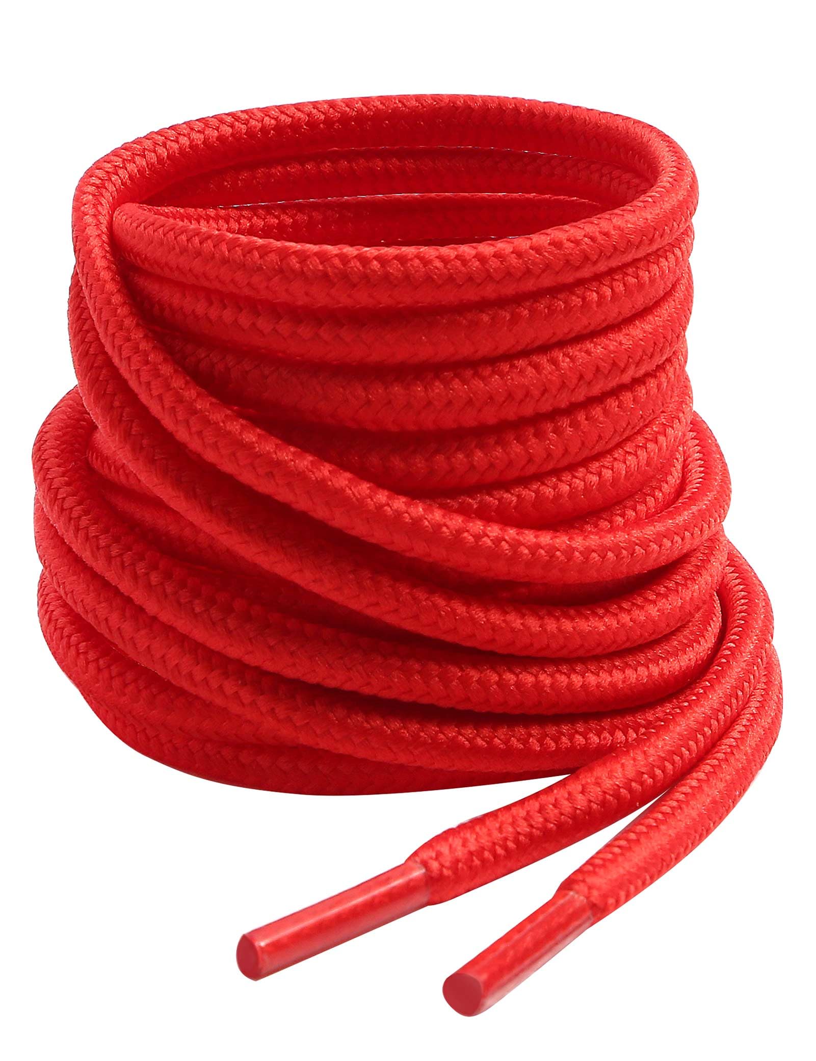 VSUDO Round Shoe Laces, Diameter 4 mm for Work Shoes, Shoelaces for Hiking/Safet