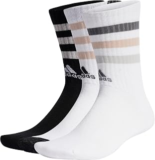 adidas Bold 3-Stripes Cushioned Crew Socks 3 Pairs Socks Unisex Child