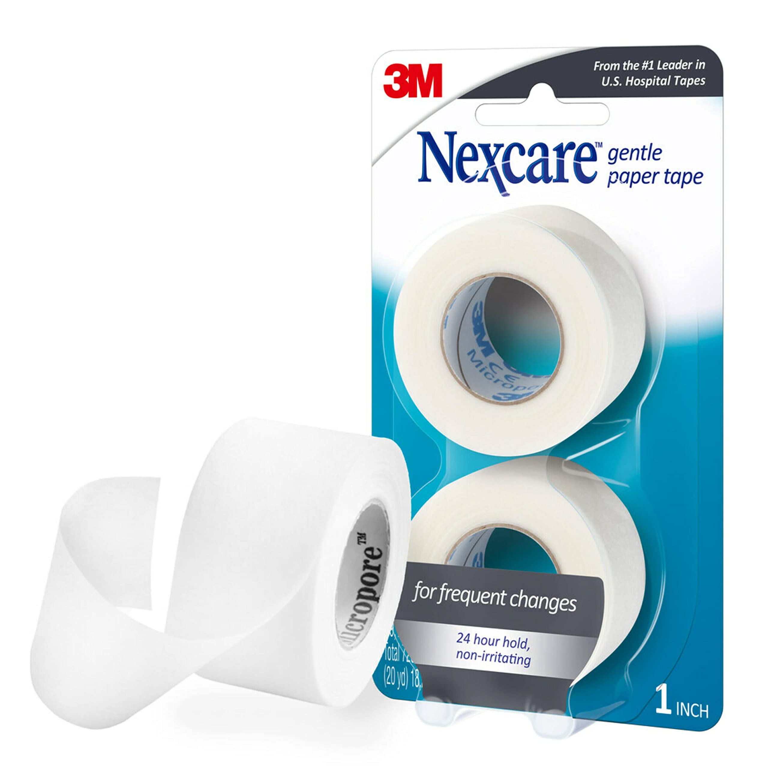 Nexcare Gentle Paper Tape, Medical Paper Tape, Secures Dressings and Lifts Away 