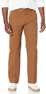 Amazon Essentials Men's Classic Fit Stretch Chino Trousers without Front and Wrinkle Resistant