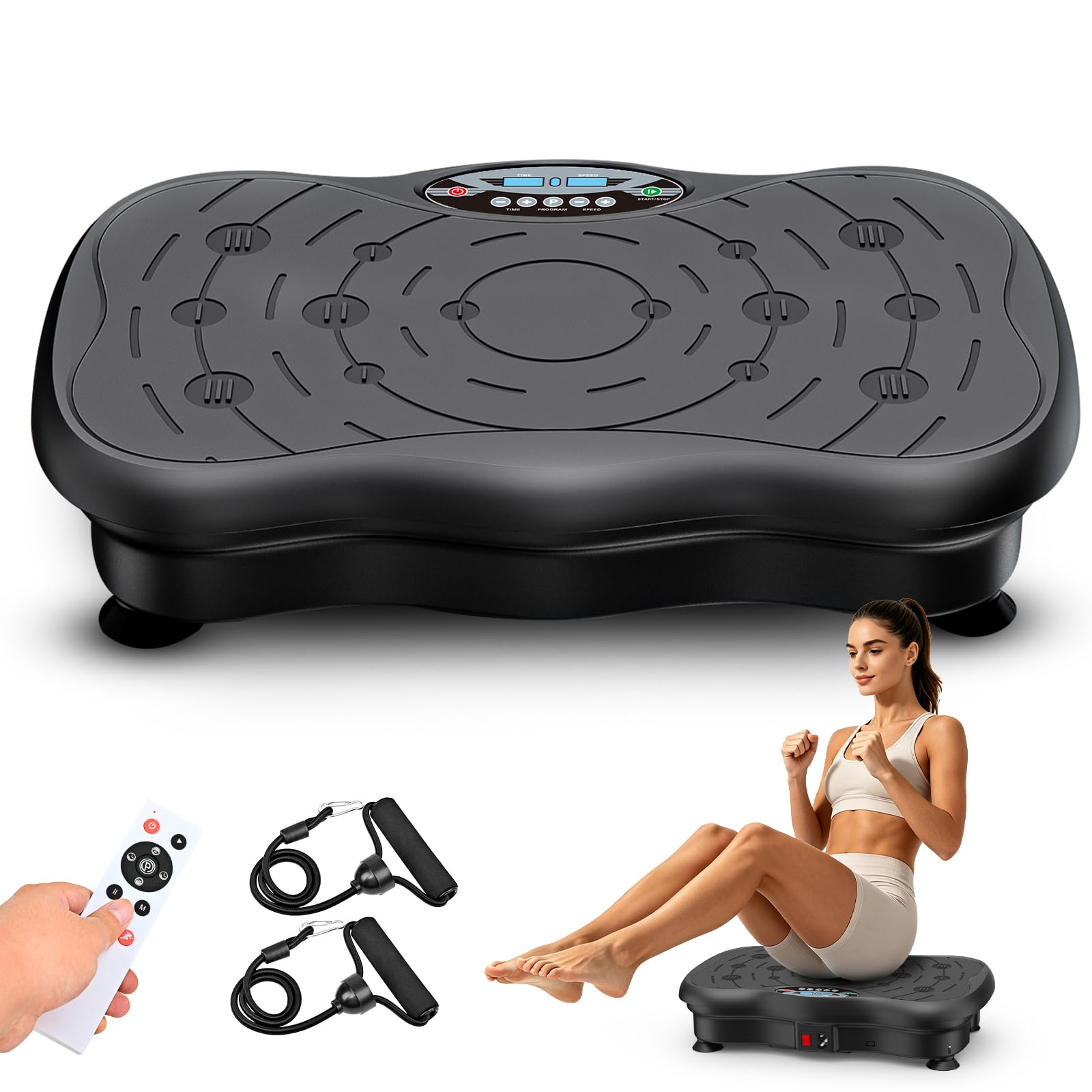 Vibration Plate Exercise Machine for Lymphatic Drainage Weight Loss, Whole Body 