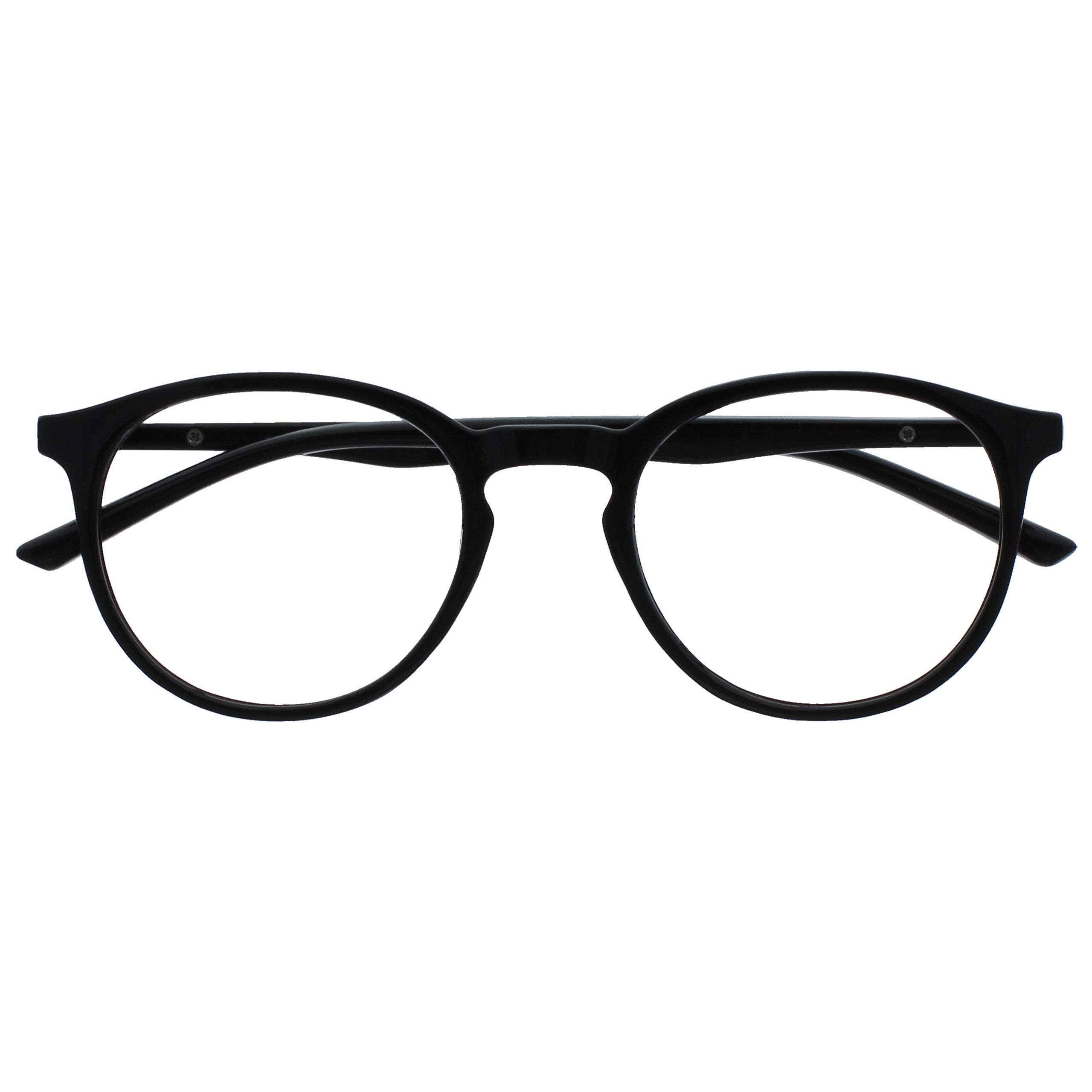 OPULIZE Met B60-1 + 3.00 Blue Light Block Reading Glasses Computer Gaming Black 