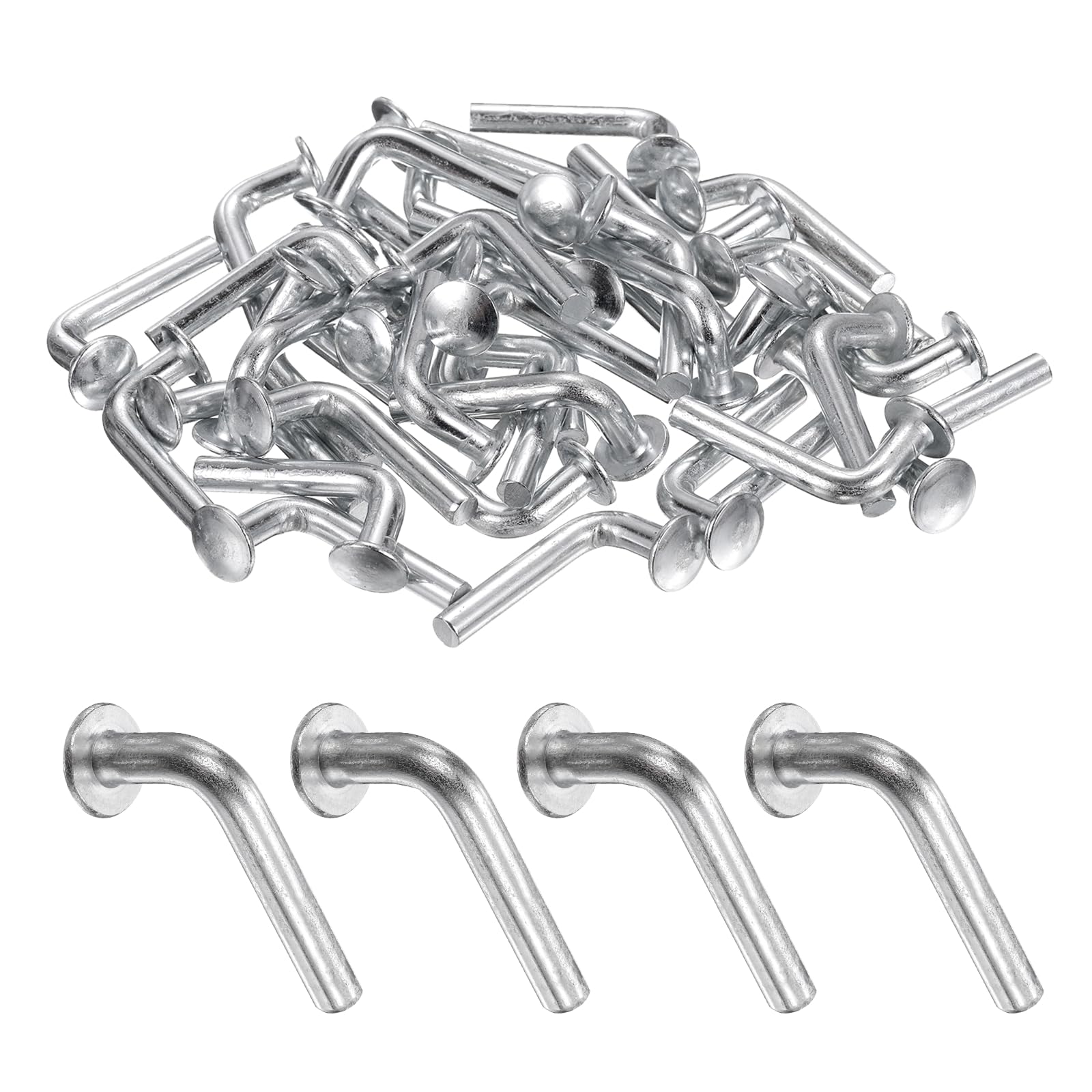 uxcell 50 Pcs Pallet Rack Drop Pin, M6x31.5mm Pallet Rack Safety Bolt | Round He