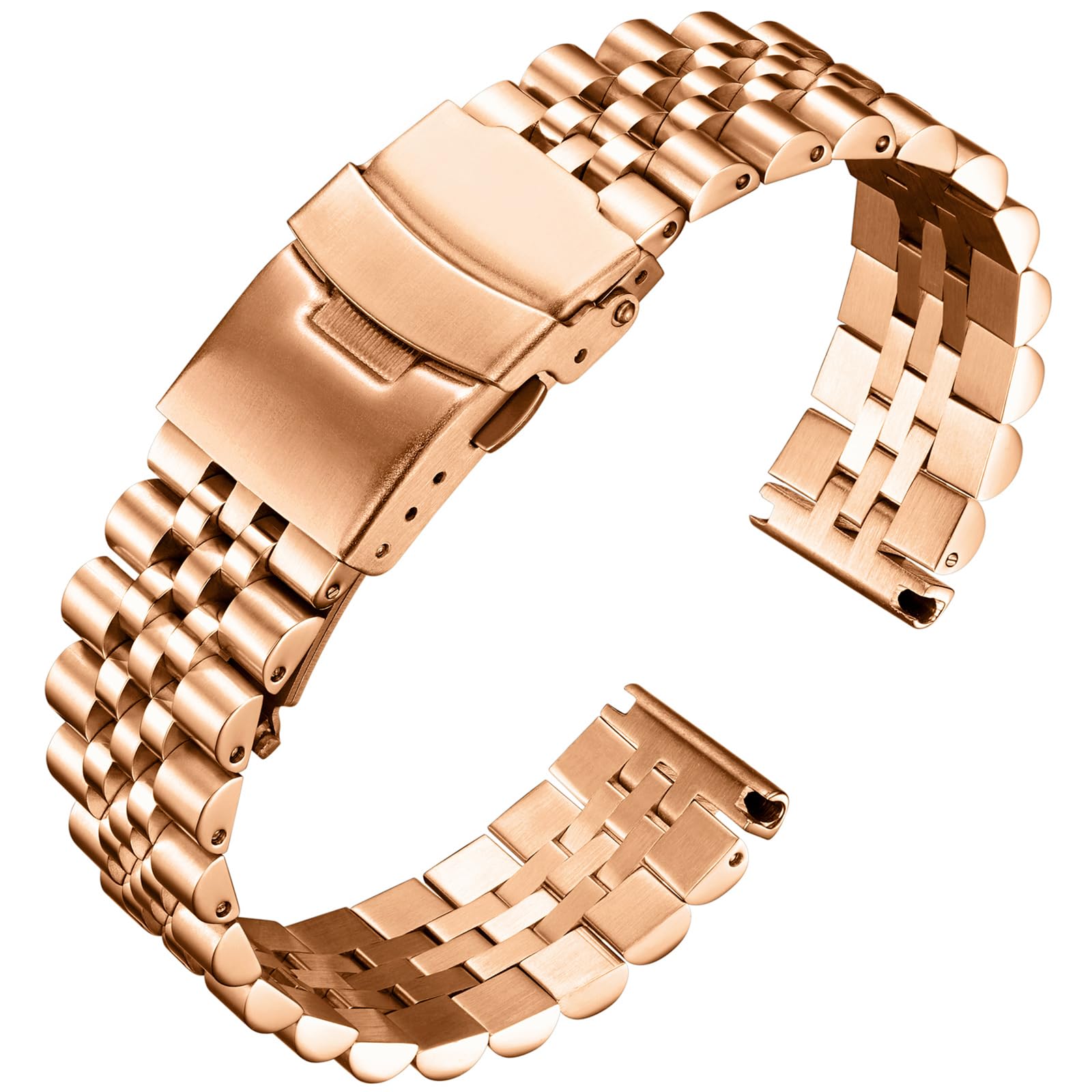 BINLUN Stainless Steel Watch Bands Replacement Metal Watch Straps Bracelet with 