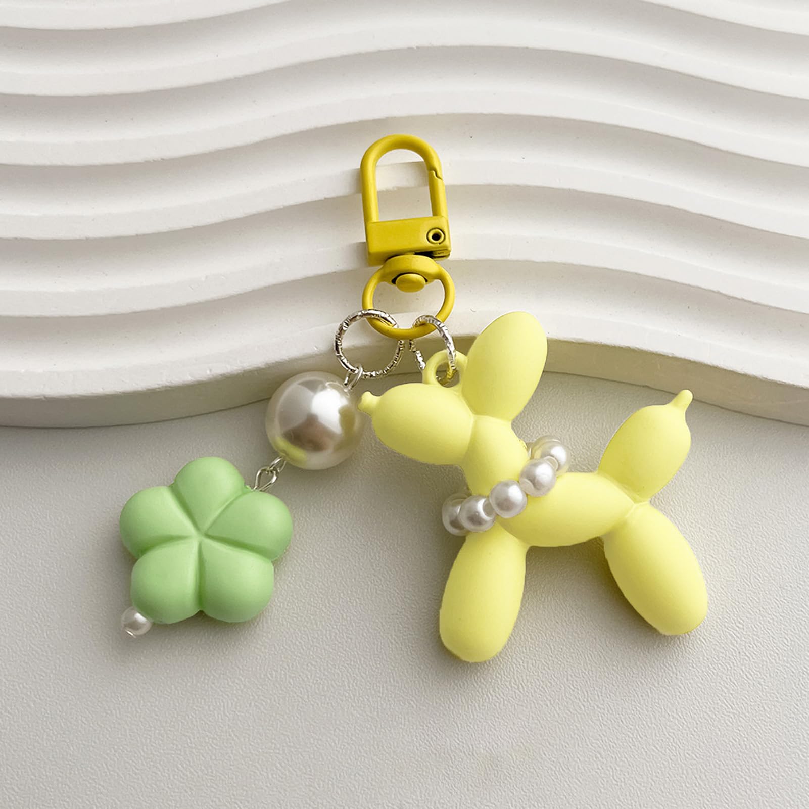 Porte-clés chien ballon mignon pour clés de voiture, sac à main, breloque de sac
