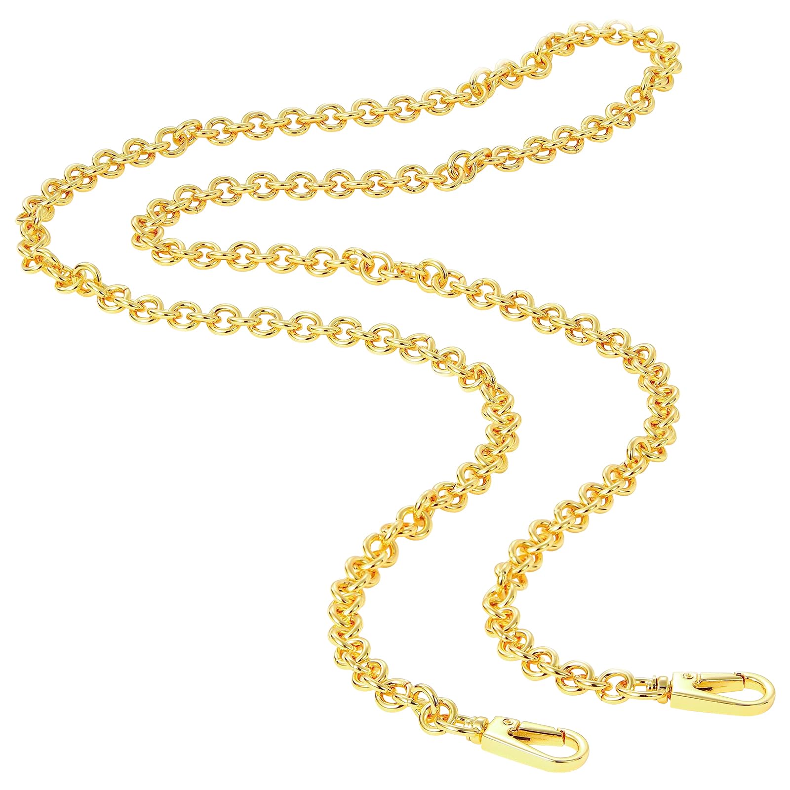 jiesinlov Thick Purse Chain Strap CrossBody Handbag Gold Long bag Chains Shoulde