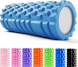 Unycos – Roller for Muscle Massages, 3 x 14 cm, Light Blue | Hard Foam Cylinder for Fitness and Therapy, Self-Massage for Recovery and Muscle Flexibility, Resists 130 kg