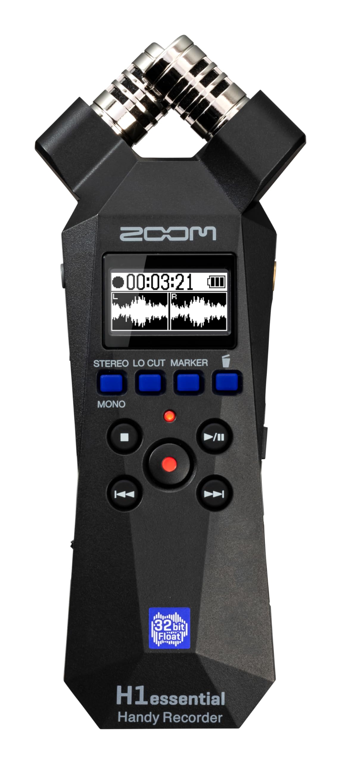 Zoom H1essential Stereo Handy Recorder with 32-Bit Float, Accessibility, X/Y Mic
