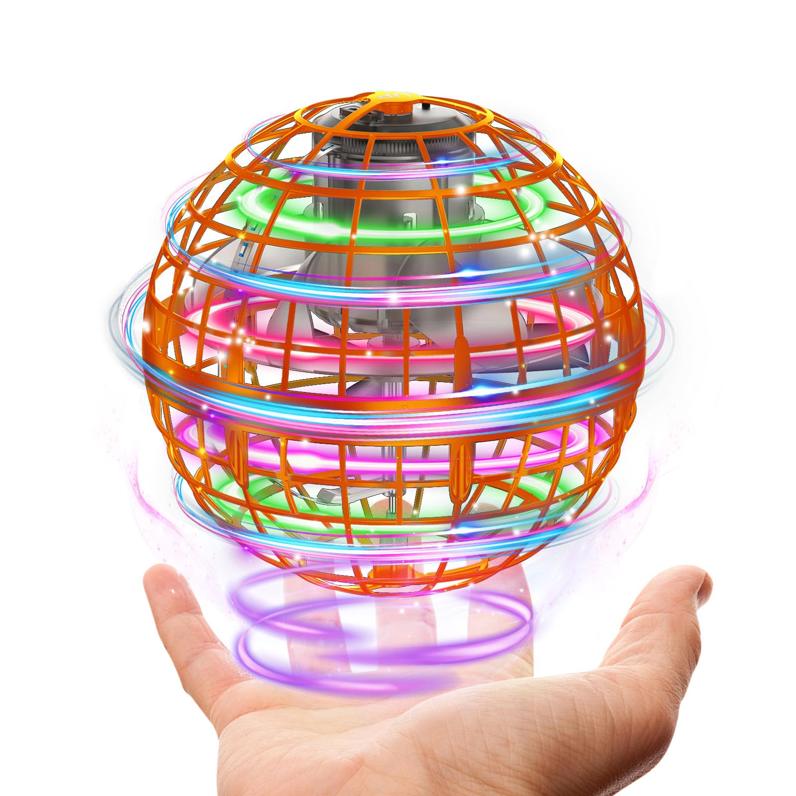 XINHOME Flying Ball Authentic Toy Funny Luminous UFO Toy Flying Ball Boomerang S