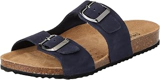 Geox Women's D Brionia L Flat Sandal, Navy, 3 UK
