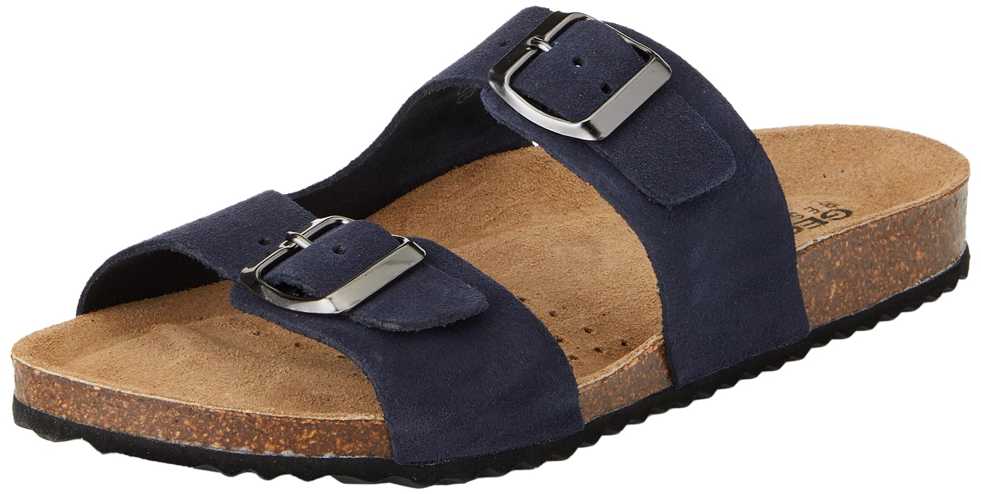 Geox Women's D Brionia L Flat Sandal, Navy, 3 UK