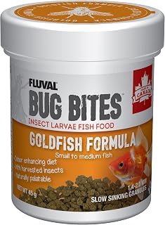 Fluval Bug Bites Goldfish Formula, Small-Medium Fish, 1.4-2.0 mm Granules