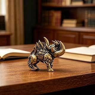 Vintage Solid Brass Porcupine Figurine Antique Metal Animal Sculpture Table Desk Decor Collectible Ornament for Home Office