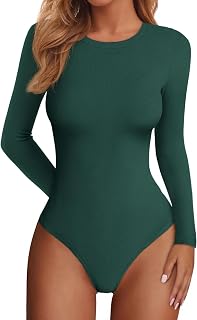 PRETTYGARDEN Body da donna 2026 Primavera Camicie a maniche lunghe aderenti a coste di base a strati Top autunno moda inverno vestiti