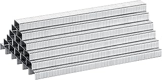 meite Heavy Duty Staples, 1/4 Inch Length T50 Staples for Staple Gun, Galvanized, 20 Gauge 3/8" Crown, Compatible with T50 Staple Gun, Ideal for Upholstery, Construction, Furniture (1,512 Counts)