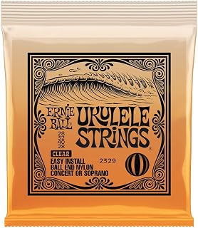 Ernie Ball Concert/Soprano Nylon Ball End Ukulele Strings Clear