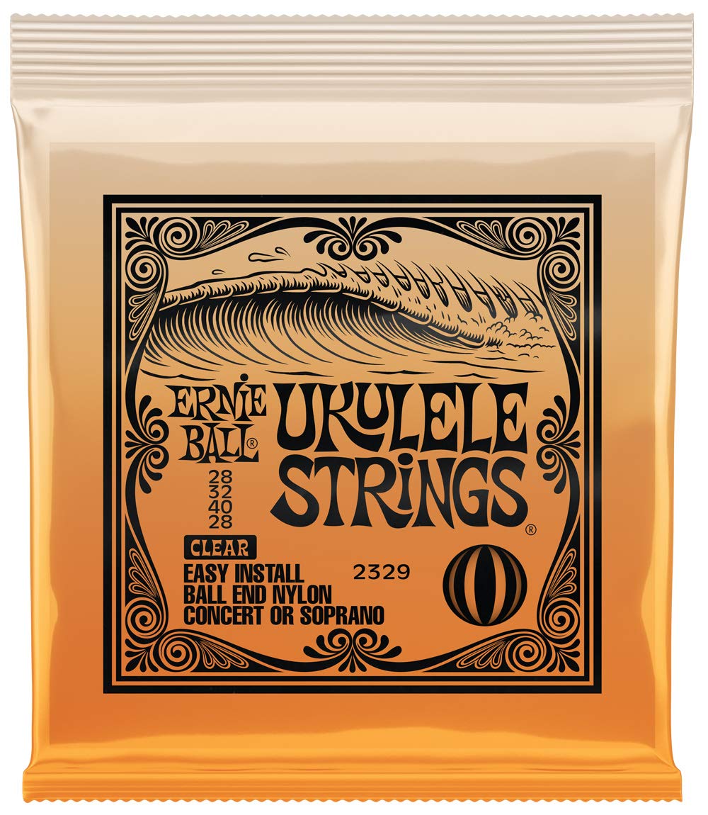Ernie Ball Concert/Soprano Nylon Ball End Ukulele Strings Clear