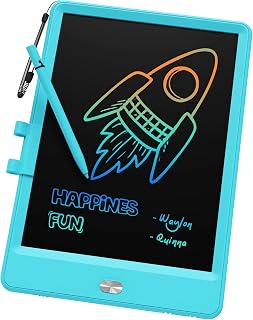 TEKFUN LCD Doodle Board 8.5in Drawing Pad for Kids, Writing Tablet Magic Drawing Board, Mess Free Coloring Scibble Board Car Trip Kids Toys, Birthday Gifts for 3 4 5 6 7 Year Old Boys Girls (Blue)