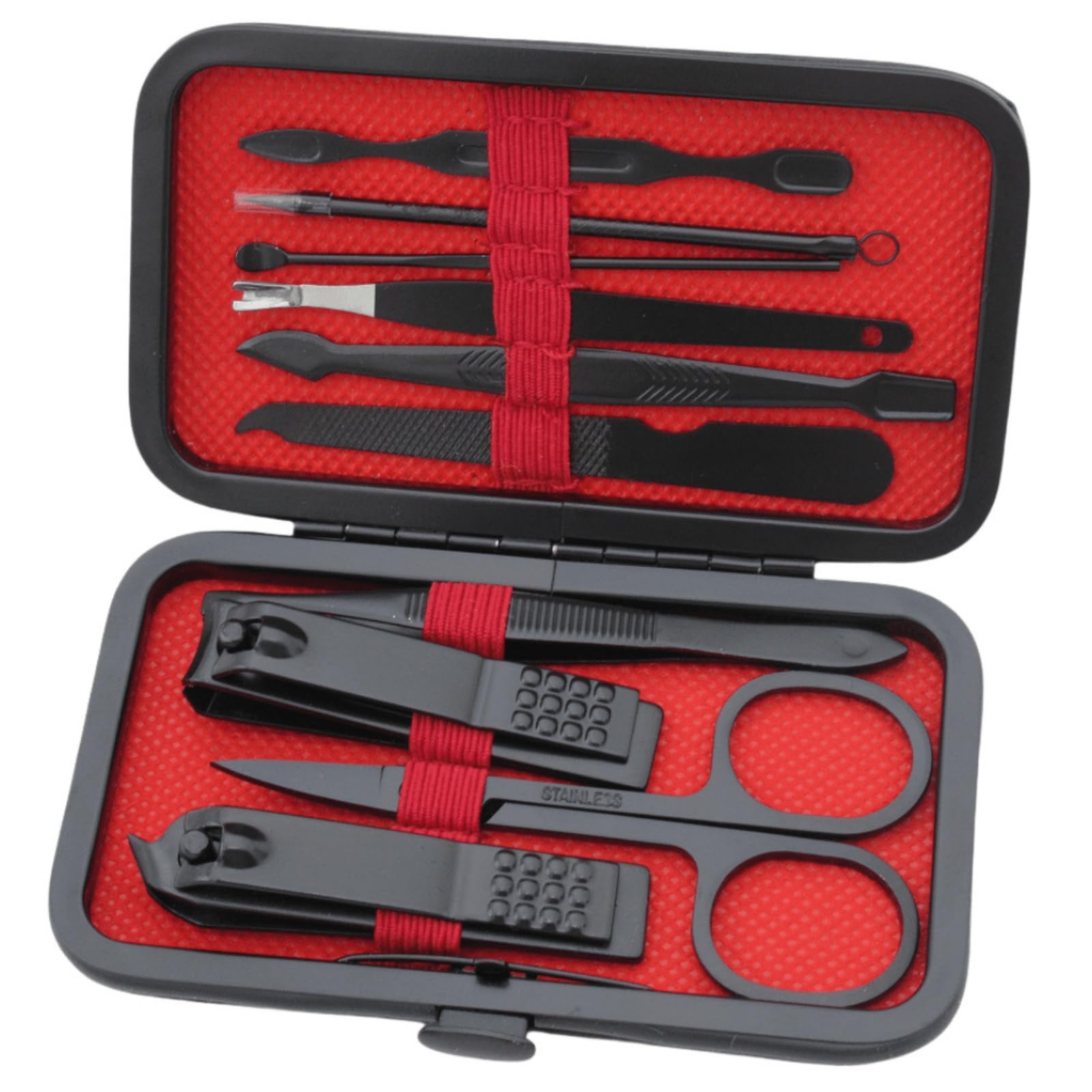 10pcs Professional Stainless Steel Nail Clippers for Manicure Pedicure