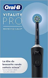 Oral-B Brosse à Dents Electrique Vitality Pro, Brossette, Noire