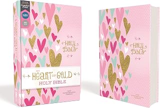 NIV, Heart of Gold Holy Bible, Hardcover, Red Letter, Comfort Print