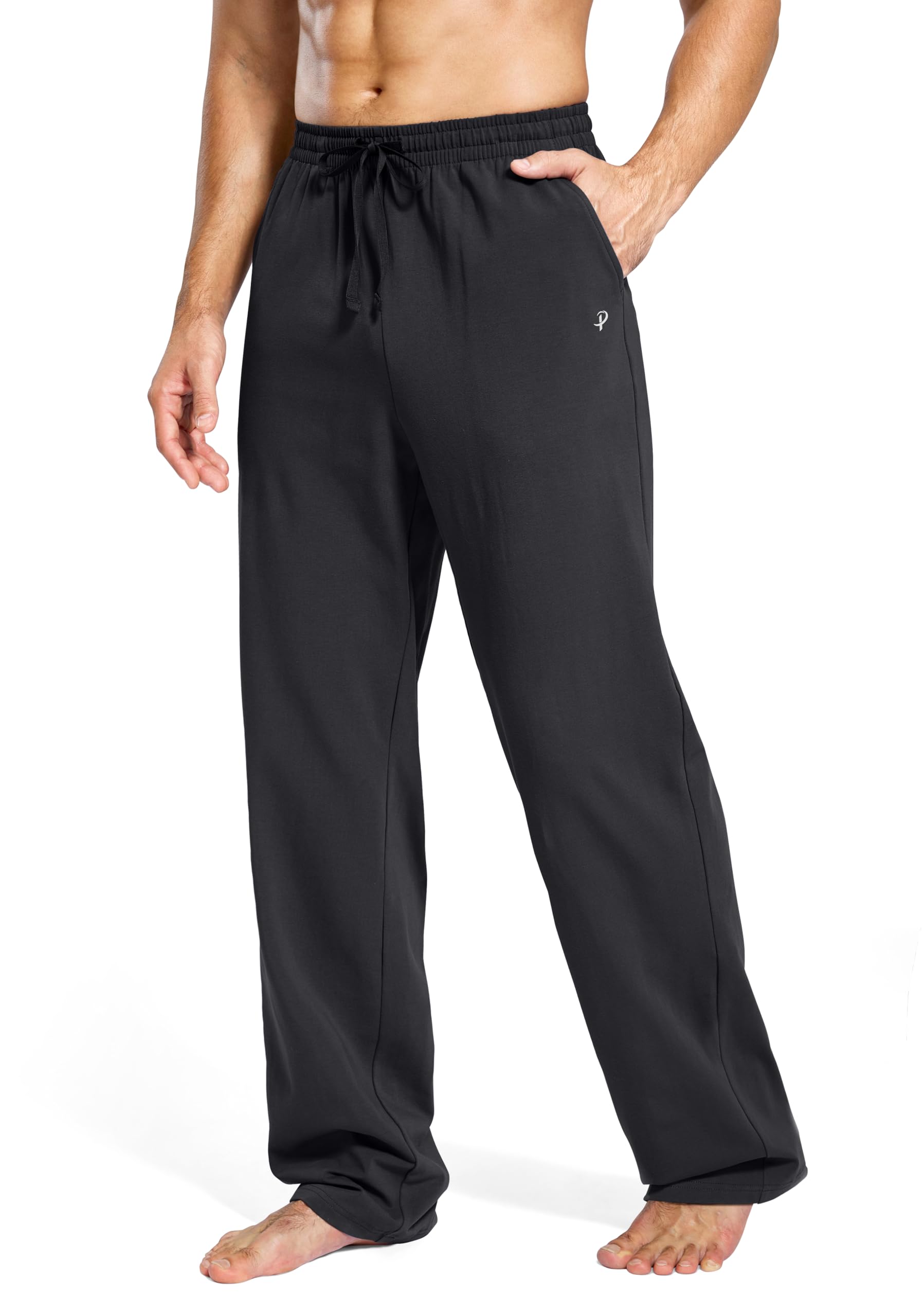 Pudolla Mens Tall Sweatpants 32"/34"/36"/38" Inseam Yoga Pants with Pockets