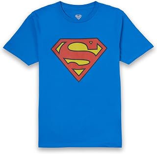 DC Originals T-Shirt Adults | Official Superman Shield Licensed Tee | DC Originals Fan Merchandise | Royal Blue