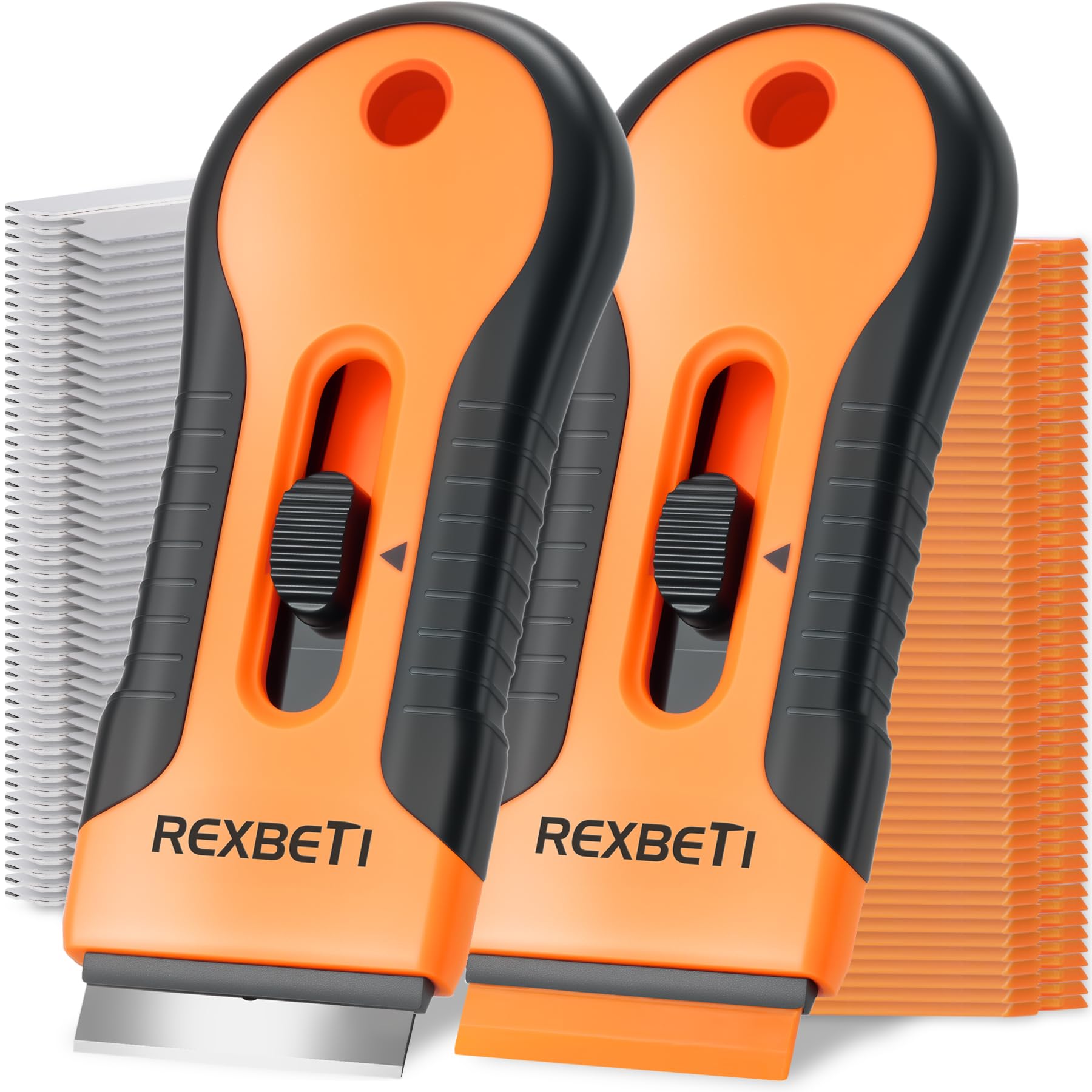 REXBETI Razor Blade Scraper Tool, Paint, Windows, Glass Stovetop Scraper | 2 Scr