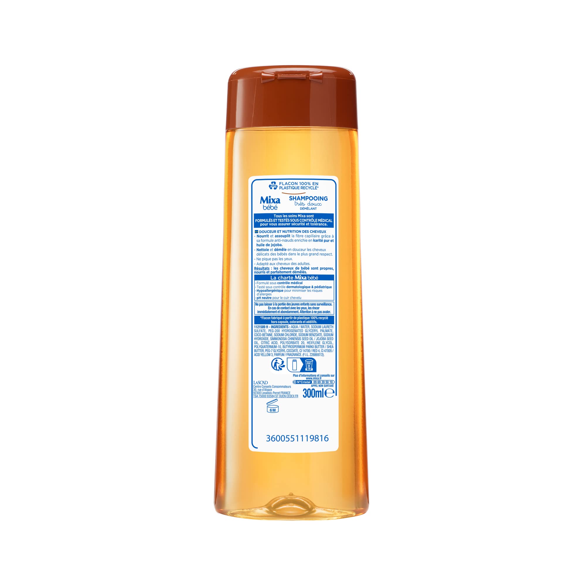 Mixa Baby Detangling Shampoo Very Gentle Shea 300 ml (Pack of 2)