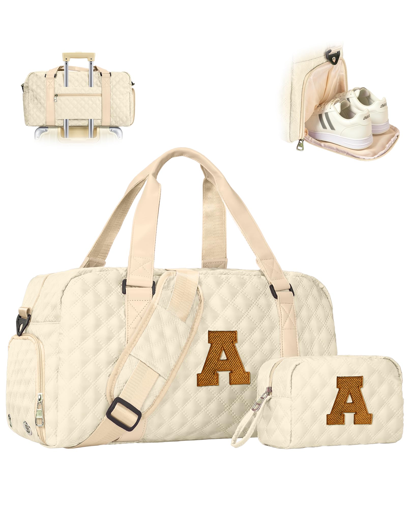 Teen Girl Gifts Trendy Stuff Duffle Bag, Initial Travel Weekender Dance Bag | Gi